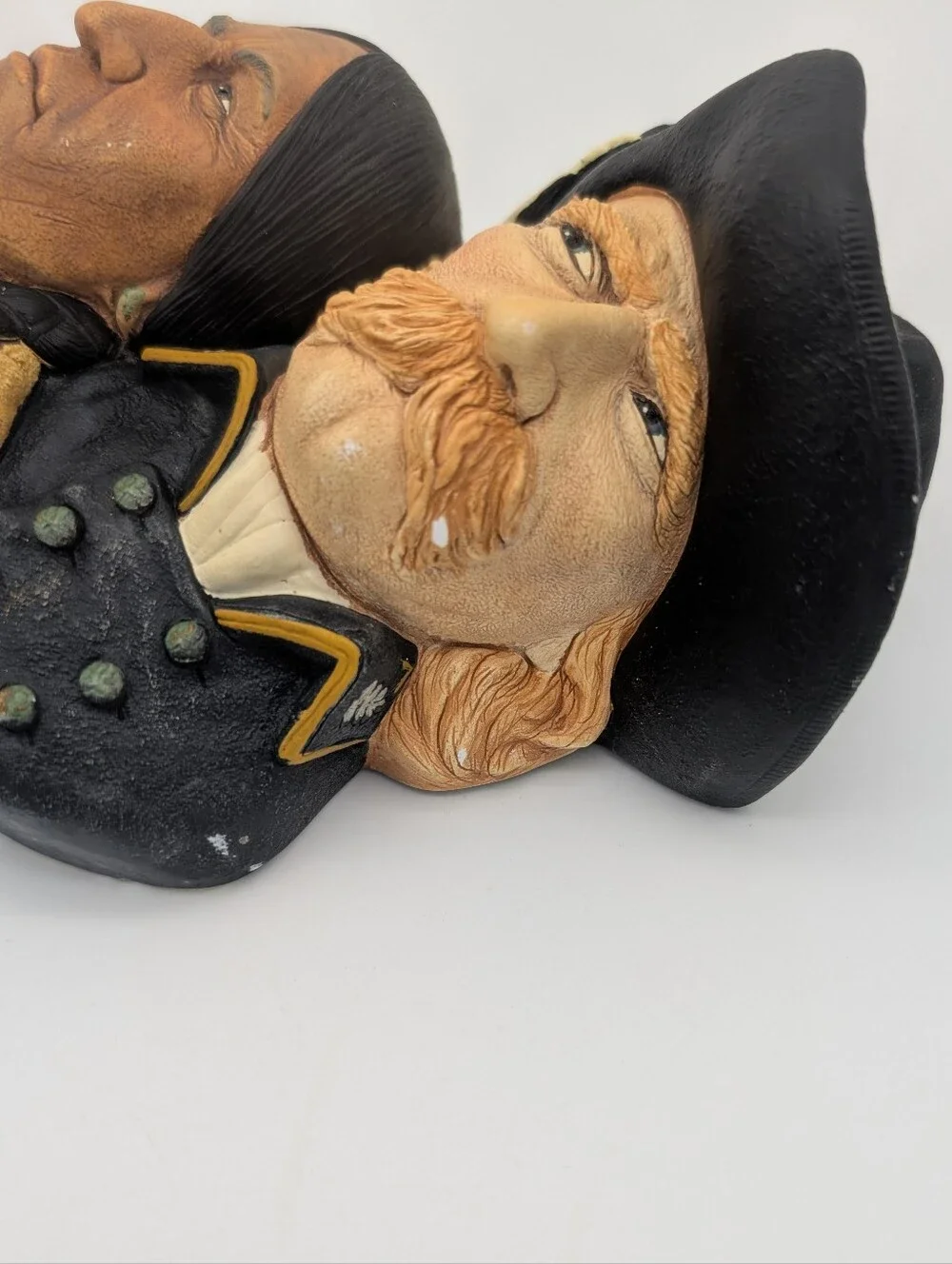 Vintage (1989) Bossons Chalkware Colonel Custer and Chief Sitting Bull